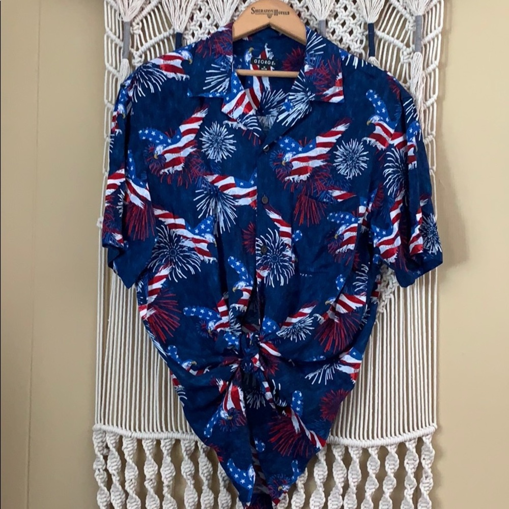 American flag patriotic shirt